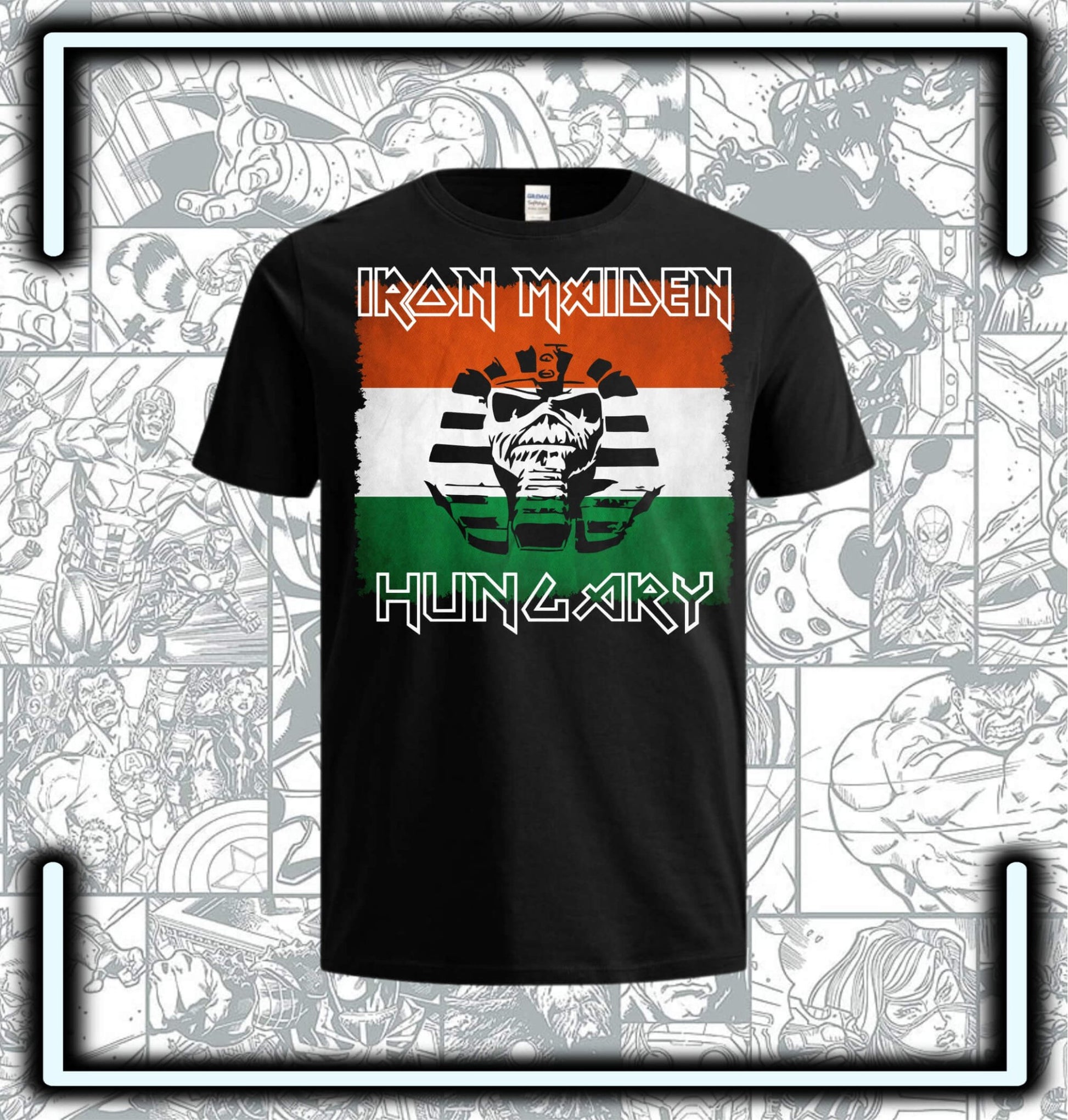 Camiseta Iron Maiden Hungary - Comics Store Colombia
